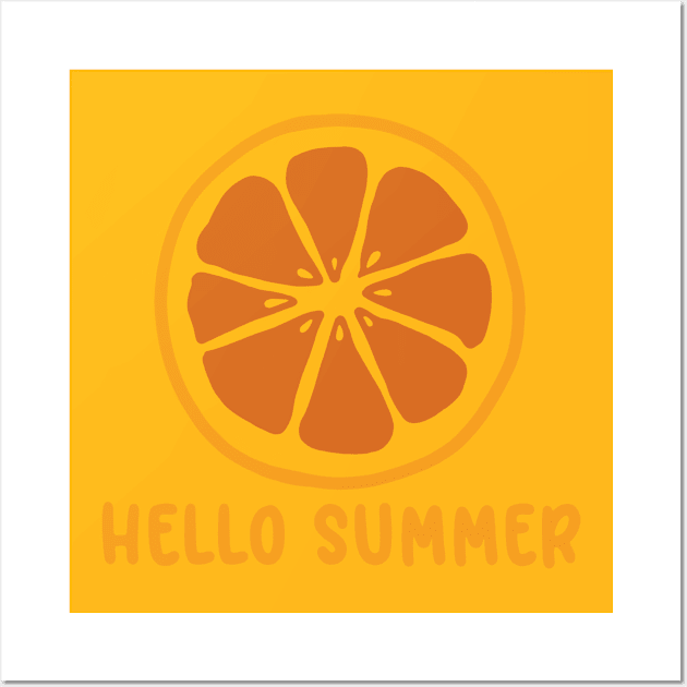 Hello summer Wall Art by holeymoleymerch